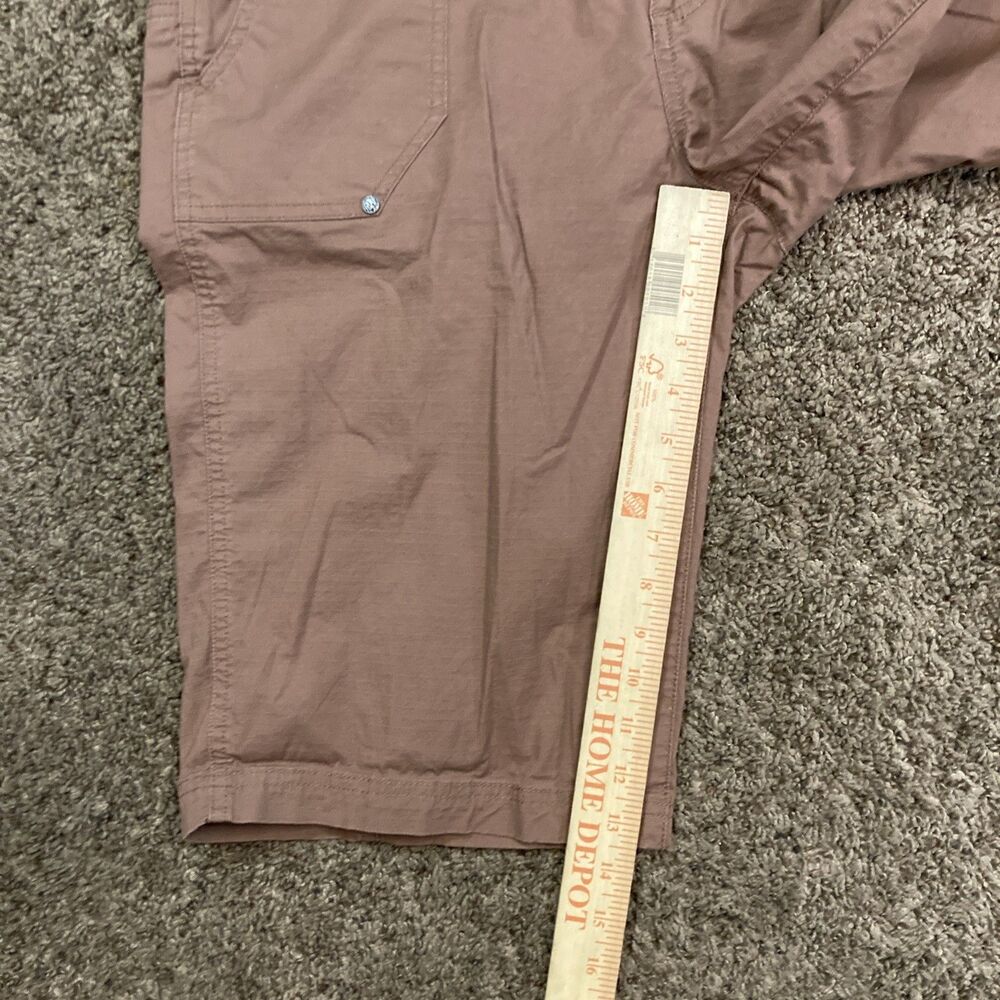 PrAna Larissa Knicker Bermuda Shorts Desert Khaki Brown Womens 14 - Picture 5 of 7